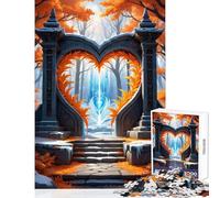 Puzzle da 1000 pezzi per adolescenti autunno e inverno magico portale giocattoli fai da te fantastici regali e giocattoli giochi rilassanti stimolanti intellettuali dimensioni 38x26cm