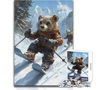 Puzzle da 1000 pezzi per adolescenti, avventura alpina, rompicapo, giochi per famiglie, decorazione perfetta, giocattolo, decorazione da parete, dimensioni 50x75cm