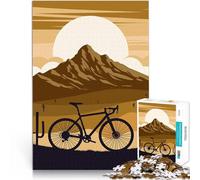 Puzzle da 1000 pezzi per adolescenti Avventura in bicicletta nel deserto apprendimento educativo Giocattoli per la decorazione della casa 50x70cm