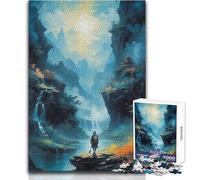 Puzzle da 1000 pezzi per adolescenti, avventura in un nuovo mondo, bellissimo gioco di design, migliora la memoria, regalo per compleanni, dimensioni 38x52cm