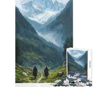 Puzzle da 1000 pezzi per adolescenti Avventura sul sentiero di montagna Giocattoli antistress Regali di compleanno Gioco educativo Ogni pezzo è unico - dimensioni 38x52cm