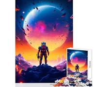 Puzzle da 1000 pezzi per adolescenti avventure spaziali giocattoli antistress colorati regalo divertente gioco educativo allena il cervello e le mani (dimensioni 38x52cm)