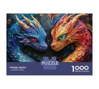 Puzzle Da 1000 Pezzi Per Adolescenti Baby Dragons Puzzle Per Adulti Gioco Per Famiglie Sfida Difficile Ideale Come Regalo 52x38cm/1000pcs