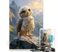 Puzzle da 1000 pezzi per adolescenti Baby Hawk Mountain View Exact Edge Art Brain Training Toy Cozy Time Game Christmas Art Display (38x52cm)