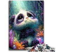 Puzzle da 1000 pezzi per adolescenti Baby Panda Staycation Kill Time con pezzi completamente interconnessi di forma casuale 38x26cm