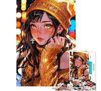 Puzzle da 1000 pezzi per adolescenti bagliore dorato dei sogni invernali puzzle per adulti giocattolo fai da te gara di velocità manuale offerta come regalo per tutta la famiglia (dimensioni 50x75cm)