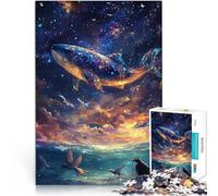 Puzzle da 1000 pezzi per adolescenti Balena nelle stelle Difficile da completare ma divertente e umoristico grande regalo 50x70cm