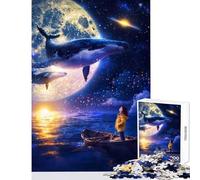 Puzzle da 1000 pezzi per adolescenti balene sussurranti giocattoli per la decorazione della casa fantastici regali e giocattoli per giochi educativi interessanti per ridurre lo stress 50x75cm