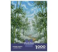 Puzzle Da 1000 Pezzi Per Adolescenti Bamboo Forest Path Oil Painting Puzzle Per Adulti Giochi Rilassanti Vacanza A Casa Passatempo Impegnativo Da Completare 52x38cm/1000pcs