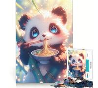 Puzzle da 1000 pezzi per adolescenti,bambù,panda,ramen,taglio preciso,decorazione,gioco per esercitare la mente,gioco di pace,divertimento,regalo di Natale (38x52cm)