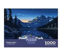 Puzzle Da 1000 Pezzi Per Adolescenti Banff National Park Night Landscape Puzzle Per Adulti Giocattoli Antistress Migliorano La Memoria Regali Di Compleanno E Unici 70x50cm/1000pcs