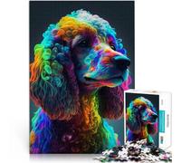 Puzzle da 1000 pezzi per adolescenti Barboncino Difficile da completare ma divertente e umoristico Lista dei desideri con Babbo Natale 70x100cm