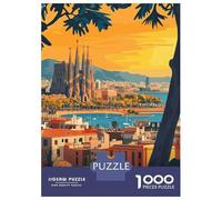 Puzzle Da 1000 Pezzi Per Adolescenti Barcelona Cityscape Puzzle Per Adulti Giocattoli Antistress Migliorano La Memoria Regali Di Compleanno E Unici 52x38cm/1000pcs