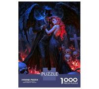 Puzzle Da 1000 Pezzi Per Adolescenti Baron Samedi And Maman Brigitte Gothic Romance in A Graveyard Puzzle Per Adulti Giocattoli Fai Da Te Decorazione Per La Casa Offerta Come Regalo Per Tutta La Famig