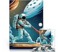 Puzzle da 1000 pezzi per adolescenti Baseball con Astro per il giocattolo di sfida del gioco educativo Lista dei desideri con Babbo Natale 38x26cm