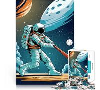 Puzzle da 1000 pezzi per adolescenti Baseball con Astro per il giocattolo di sfida del gioco educativo Lista dei desideri con Babbo Natale 38x26cm
