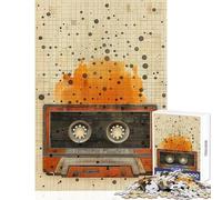 Puzzle da 1000 pezzi per adolescenti batteria ritmo astratto giocattolo educativo regalo divertente giochi educativi con pezzi completamente interconnessi di forma casuale dimensioni 38x52cm