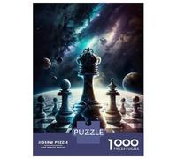 Puzzle Da 1000 Pezzi Per Adolescenti Battle of Kings Chess Puzzle Per Adolescenti Giochi Per Famiglie Sfida Difficile Regali Di Compleanno E Unici 38x26cm/1000pcs