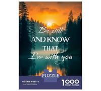 Puzzle Da 1000 Pezzi Per Adolescenti Be still And Know Puzzle Per Adolescenti Gioco Per Famiglie Migliora La Memoria Regali Unici Per Compleanno E Natale 52x38cm/1000pcs