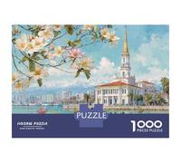 Puzzle Da 1000 Pezzi Per Adolescenti Beachfront Luxury Villa with Pool Adolescenti Puzzle Giochi Rilassanti Difficili Regali Difficili Per Amici E Familiari 52x38cm/1000pcs