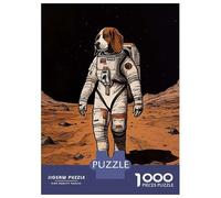 Puzzle Da 1000 Pezzi Per Adolescenti Beagle Astronaut On Mars Puzzle Per Adulti Giochi Per Famiglie Un'opera D'arte Regali Unici Per Compleanno E Natale 38x26cm/1000pcs