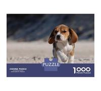 Puzzle Da 1000 Pezzi Per Adolescenti Beagle on The Beach Puzzle Per Adulti Gioco Rompicapo Antistress Per Compleanno, Natale 52x38cm/1000pcs