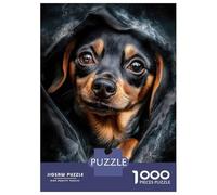Puzzle Da 1000 Pezzi Per Adolescenti Beagle Peeking from Blanket Puzzle Per Adolescenti Gioco Per Famiglie Migliora La Memoria Regali Unici Per Compleanno E Natale 70x50cm/1000pcs