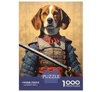 Puzzle Da 1000 Pezzi Per Adolescenti Beagle The Samurai Puzzle Per Adulti Giochi Divertenti Ma Divertenti E Umoristici Regali Unici Per Compleanno E Natale 52x38cm/1000pcs