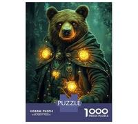 Puzzle Da 1000 Pezzi Per Adolescenti Bear Wizard in Forest Puzzle Per Adulti Giocattoli Fai Da Te Decorazione Per La Casa Offerta Come Regalo Per Tutta La Famiglia 38x26cm/1000pcs