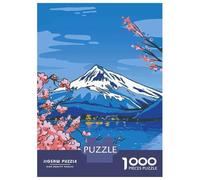 Puzzle Da 1000 Pezzi Per Adolescenti Beautiful Mt Fuji Sakura Puzzle Gioco Pratico Difficile Regali Per Amici E Familiari 52x38cm/1000pcs