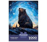 Puzzle Da 1000 Pezzi Per Adolescenti Beaver Bober Starry Night Puzzle Per Adolescenti Gioco Pratico Decorazione Murale Difficile Da Completare 38x26cm/1000pcs