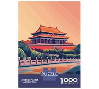 Puzzle Da 1000 Pezzi Per Adolescenti Beijing Forbidden City Illustration Puzzle Giochi Rilassanti Ma Divertenti E Spiritosi Regalo Di Compleanno, Regali, 70x50cm/1000pcs