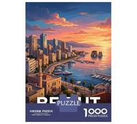 Puzzle Da 1000 Pezzi Per Adolescenti Beirut Cityscape at Sunset Puzzle Per Adulti Gioco Pratico Antistress Regali Per Amici E Familiari 70x50cm/1000pcs