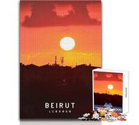 Puzzle da 1000 pezzi per adolescenti Beirut Gioco educativo per famiglie Analisi e logica Giocattolo educativo Dimensioni 50x75cm