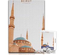 Puzzle da 1000 pezzi per adolescenti Beirut Impossible Game,regali per donne,regali di Babbo Natale segreto,dimensioni 38x26cm