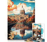 Puzzle da 1000 pezzi per adolescenti,Belfast,dipinto ad olio,con incastri lisci,divertente,cognitivo,gioco casual,regalo festivo per il tempo libero (38x52cm)