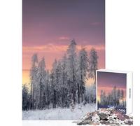 Puzzle da 1000 pezzi per adolescenti Bellezza dell'inverno Decorazione per la casa Giocattoli Regalo per compleanni Gioco educativo per compleanno Natale Dimensioni 50x75cm