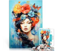 Puzzle da 1000 pezzi per adolescenti Bellezza in fiore Difficile da completare ma divertente e umoristico Migliorare la memoria 38x26cm