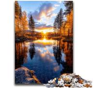 Puzzle da 1000 pezzi per adolescenti, bellissime montagne e laghi, per età 14+, gioco a quiz, attività divertenti da fare a casa, regalo di compleanno, regali da viaggio, 50x75cm