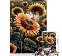Puzzle da 1000 pezzi per adolescenti bellissimi girasoli giocattoli antistress idee regalo gioco pratico collezione di artisti belle arti dimensioni 38x52cm
