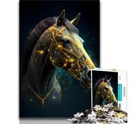 Puzzle da 1000 pezzi per adolescenti, bellissimi puzzle a forma di cavallo, interessante interazione genitore-figlio per ridurre lo stress (dimensioni 75x50cm)