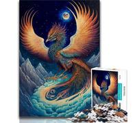 Puzzle da 1000 pezzi per adolescenti Bellissimi puzzle per adolescenti a forma di fenice, un gioco stimolante, ideale come regalo per tutta la famiglia (dimensioni 75x50cm)