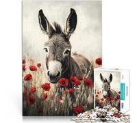 Puzzle da 1000 pezzi per adolescenti Bellissimo asino per il giocattolo di sfida del gioco educativo Giocattoli per la decorazione della casa 50x70cm