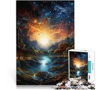 Puzzle da 1000 pezzi per adolescenti Bellissimo cielo notturno Fatto di cartone per età 14+ Giocattoli stimolanti È ideale come regalo per tutta la famiglia misurare:26x38cm/10.24 x 14.96pollice