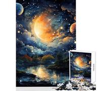 Puzzle da 1000 pezzi per adolescenti bellissimo cielo notturno giocattolo decorazione da parete regalo per donne e uomini gioco educativo migliora l'amore tra coppie dimensioni 50x75cm