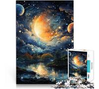 Puzzle da 1000 pezzi per adolescenti Bellissimo cielo notturno giochi divertenti per famiglie Regalo di compleanno, regali, arte murale 38x26cm