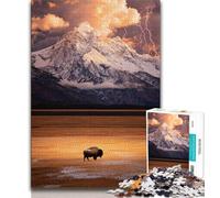 Puzzle da 1000 pezzi per adolescenti Bellissimo fiume di montagna 1000 pezzi per adolescenti regali di Babbo Natale segreto per età 14 anni in su 75x50cm