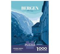 Puzzle Da 1000 Pezzi Per Adolescenti Bergen, Norway Travel Puzzle Gioco Per Famiglie Regali Per Donne Divertimento A Casa Attività, 38x26cm/1000pcs