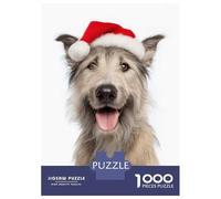 Puzzle Da 1000 Pezzi Per Adolescenti Berger Picard Dog with Santa Hat Puzzle Per Adolescenti Gioco Per Famiglie Migliora La Memoria Regali Unici Per Compleanno E Natale 70x50cm/1000pcs