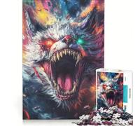Puzzle da 1000 pezzi per adolescenti, Bestia Feroce, Gioco Rompicapo, Taglio di Precisione, Compleanno e Natale 38x26cm